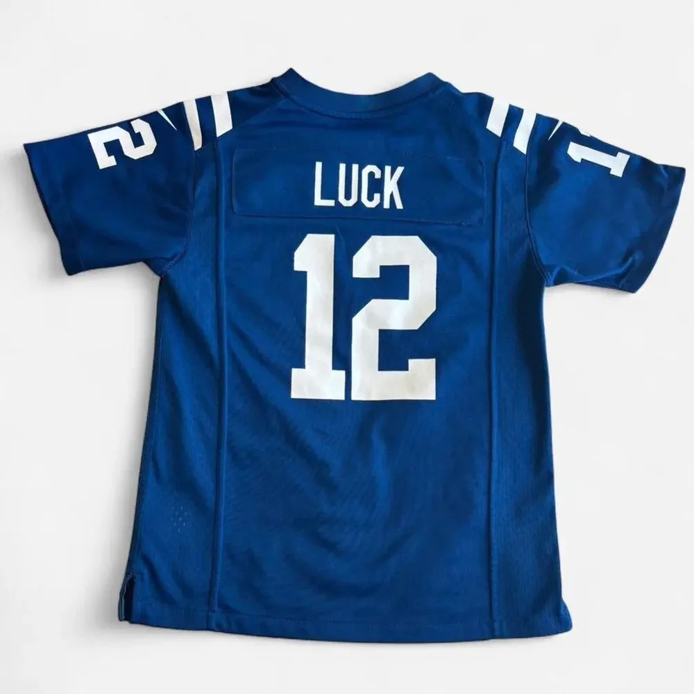 Nike Men’s M 10/12 Football Jersey Indianapolis Colts NFL Blue White - Picture 7 of 8